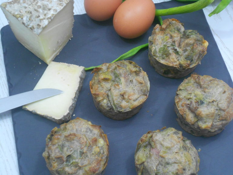 muffins sans gluten aux poireaux