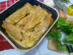 lasagnes de légumes pour une alimentation saine
