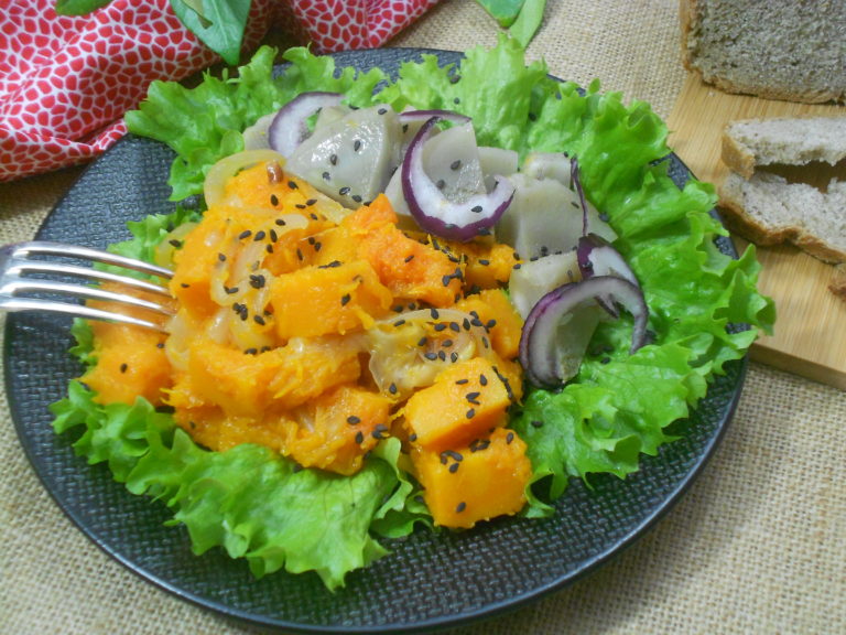 irresistoble salade butternut et artichaut régime crétois