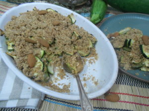 crumble aux courgettes sans gluten
