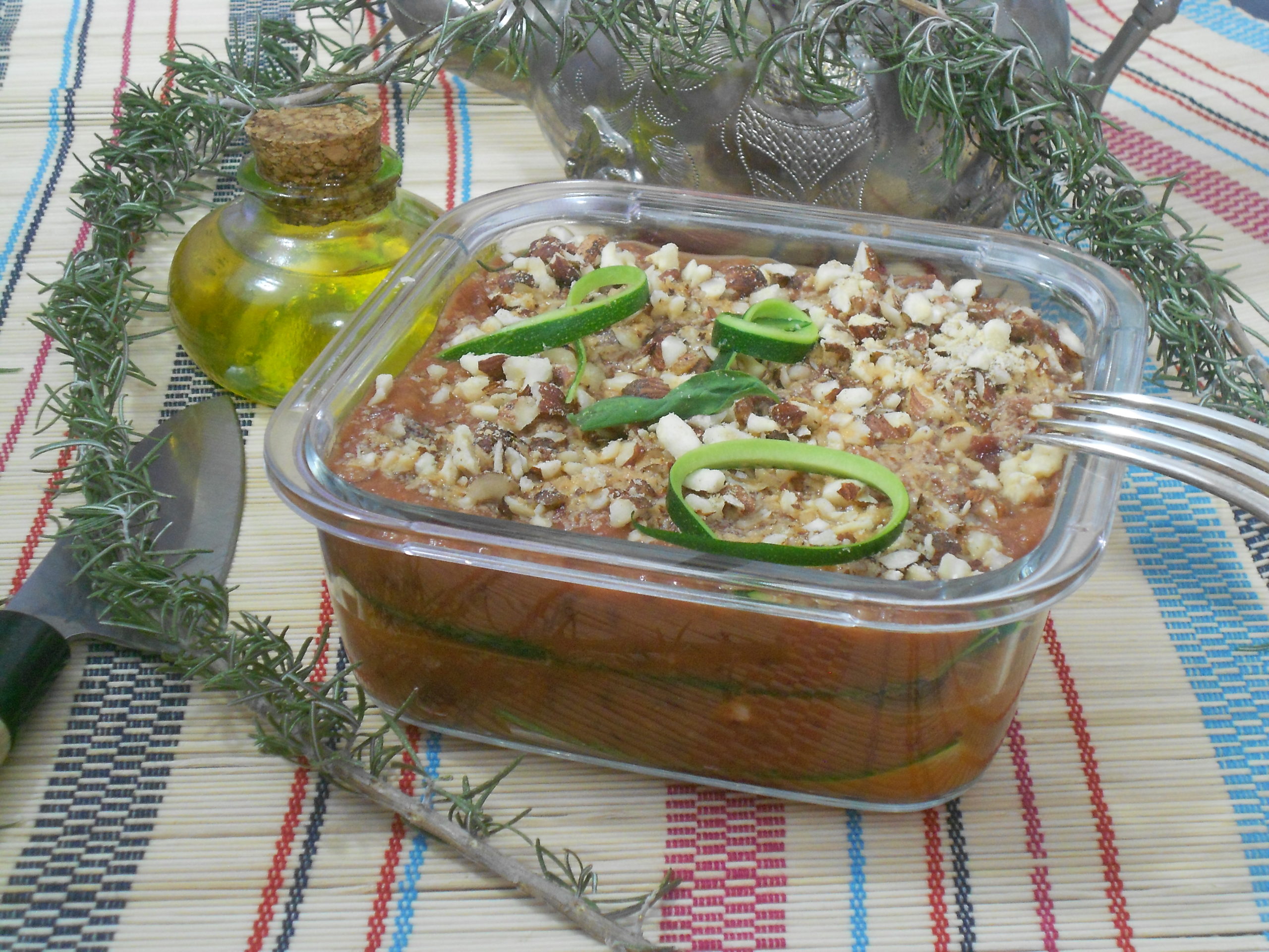 Lasagnes aux courgettes et tomates