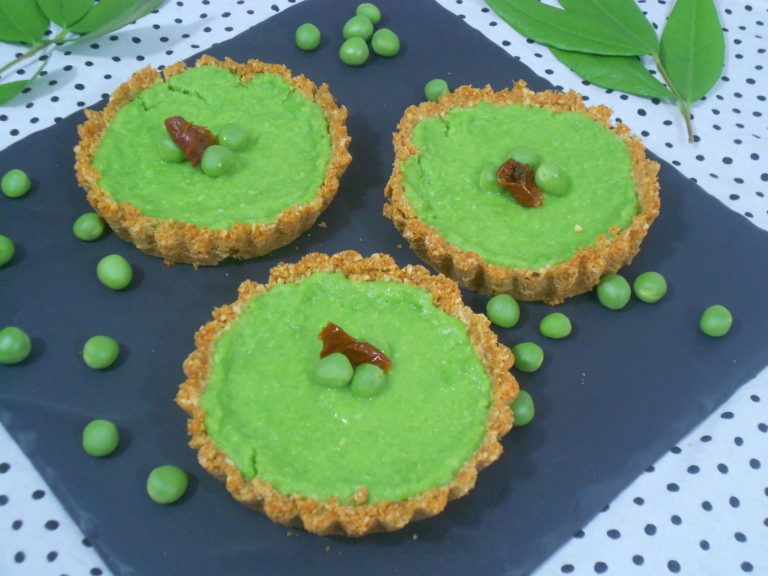tarte salée été aux petits pois