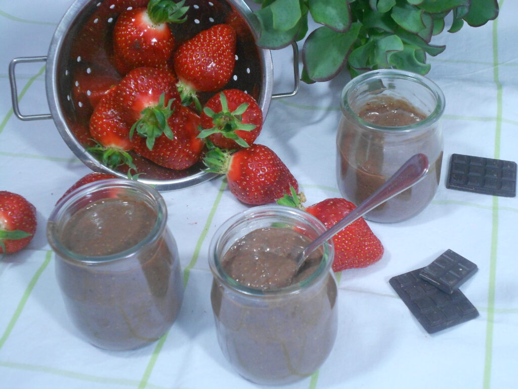 graines de chia et chocolat