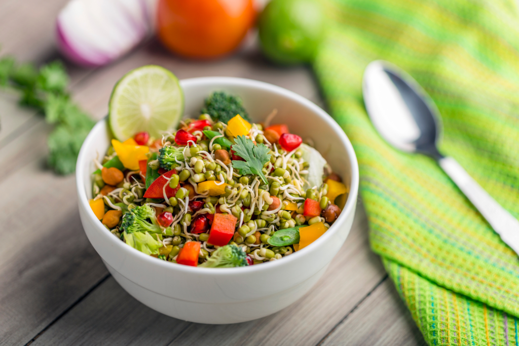 salade de lentilles germées